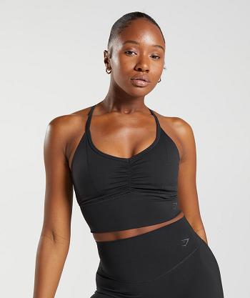 Sujetadores Deportivos Gymshark Elevate Longline Mujer Negras | CO 2099TCE